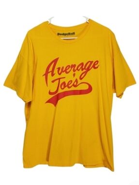 2550 * Dodgeball Average Joe’s Team Graphic T-Shirt Yellow Size XL
